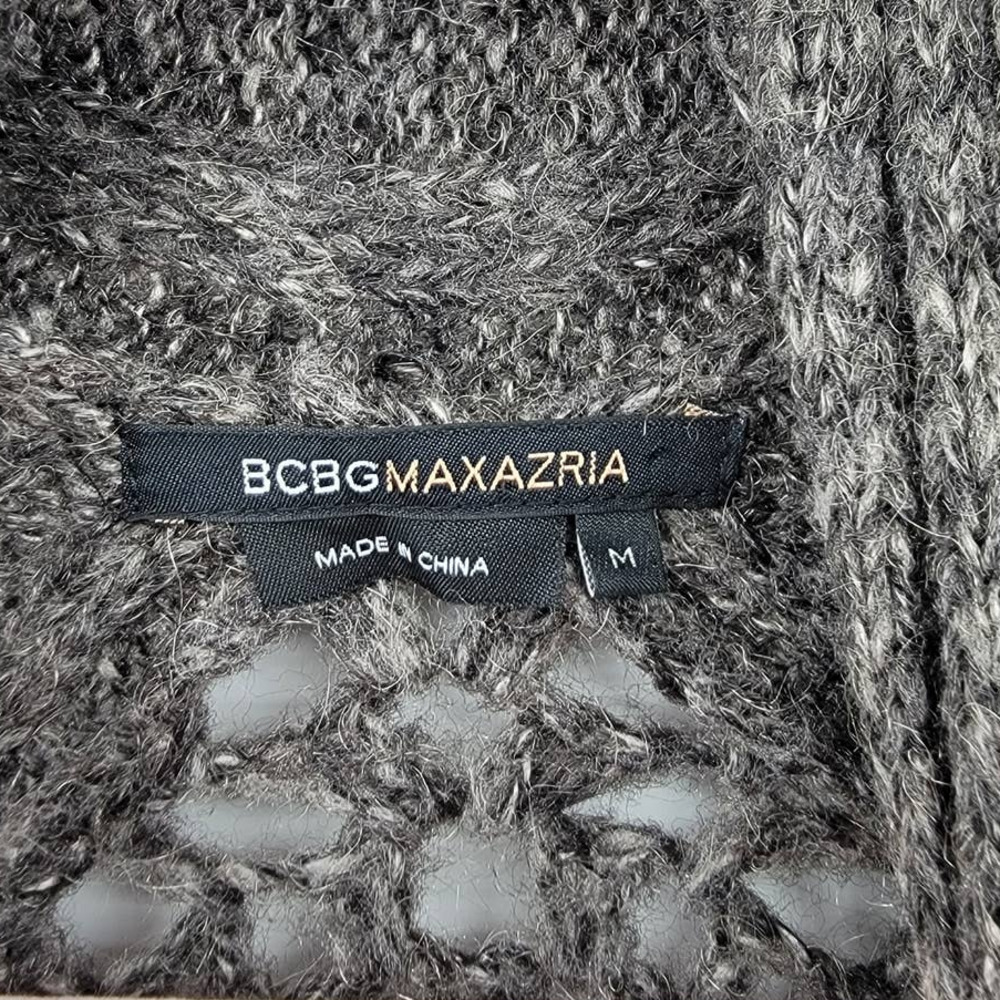 BCBGMAXAZRIA Ribbed Knit Cardigan M - Picture 4 of 7